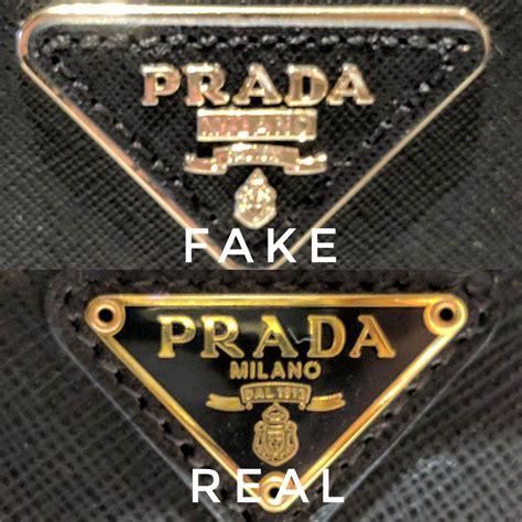 prada badge real vs fake|real prada bag.